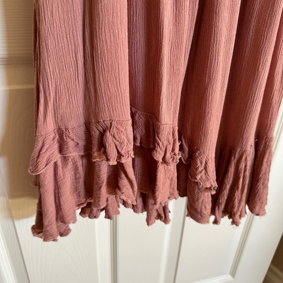 FP One Free People Adella Maxi Slip Dress Dusty Rose Pink - Picture 7 of 15